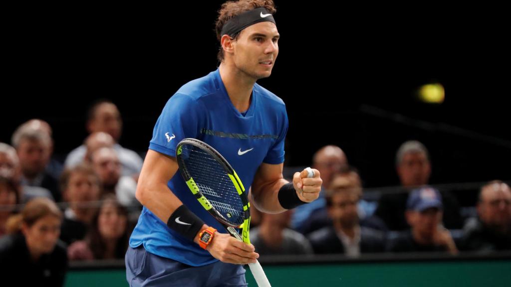 Nadal, durante el pasado Masters de París-Berçy.