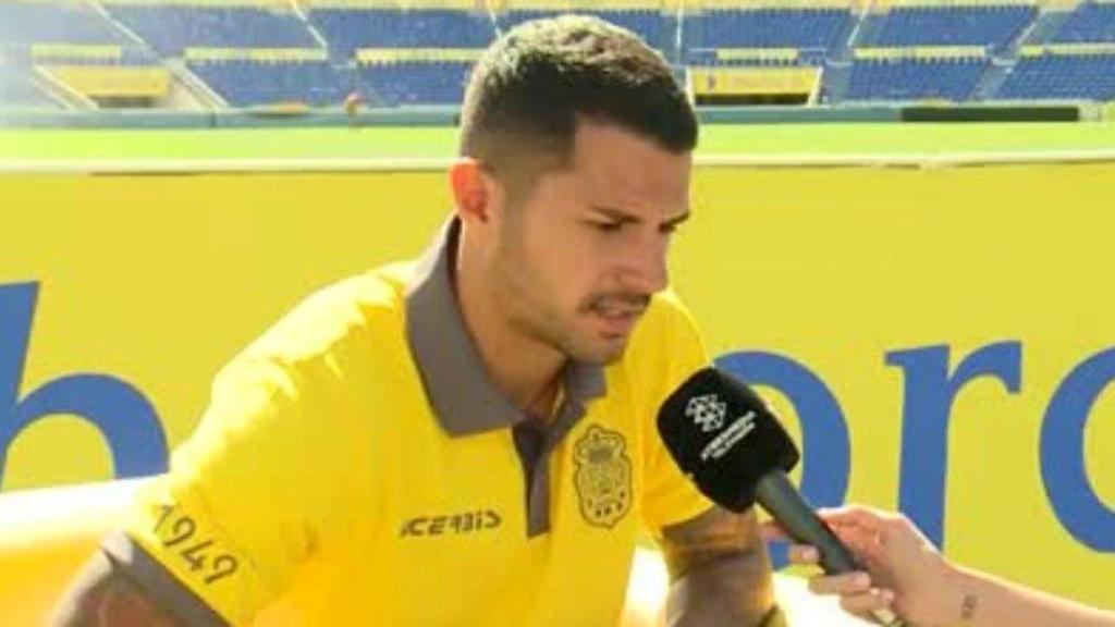 Vitolo, en El Chiringuito. Foto Twitter (@elchiringuitotv)