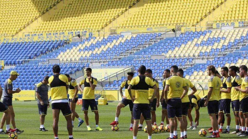 Entrenamiento de Las Palmas. Foto. Twitter (@UDL_Oficial)