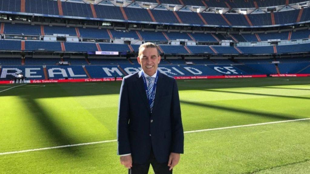 Paco Buyo en el Santiago Bernabéu Foto: Twitter (@Francisco_Buyo)