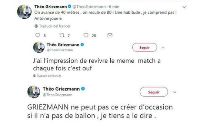 Los polémicos tuits del hermano de Griezmann contra el Atleti
