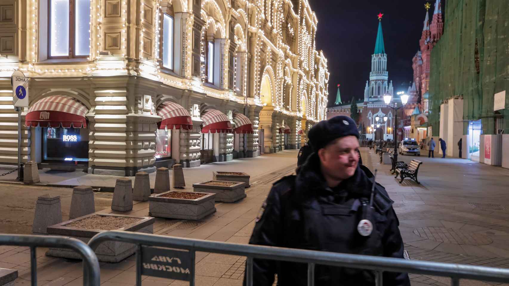 Policía en Moscú