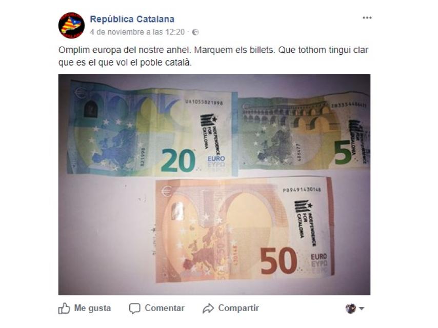 El mensaje difundido desde República Catalana.