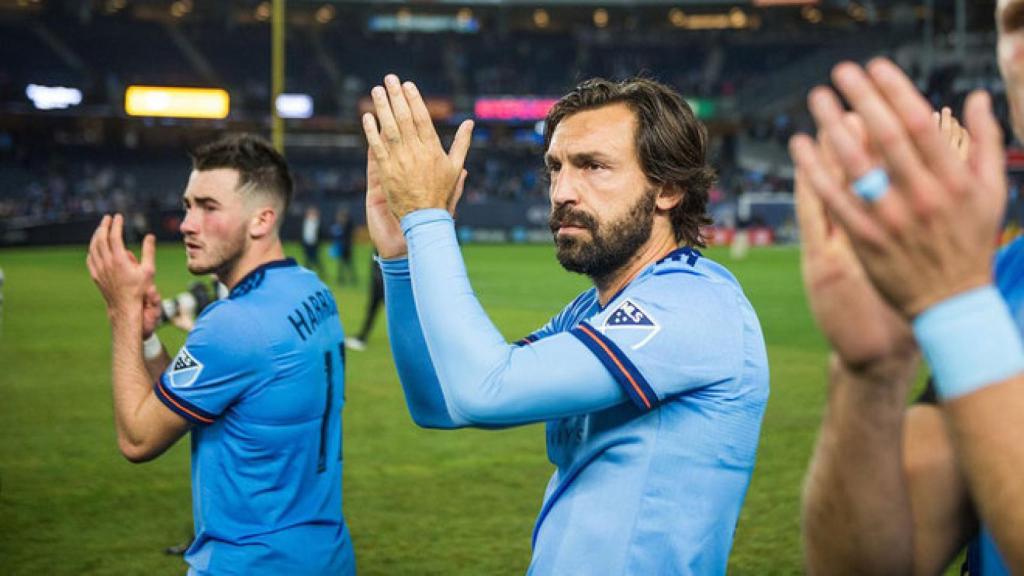 Andre Pirlo en su encuentro final con el New York City.