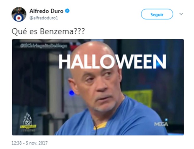 Tweet de Alfredo Duro