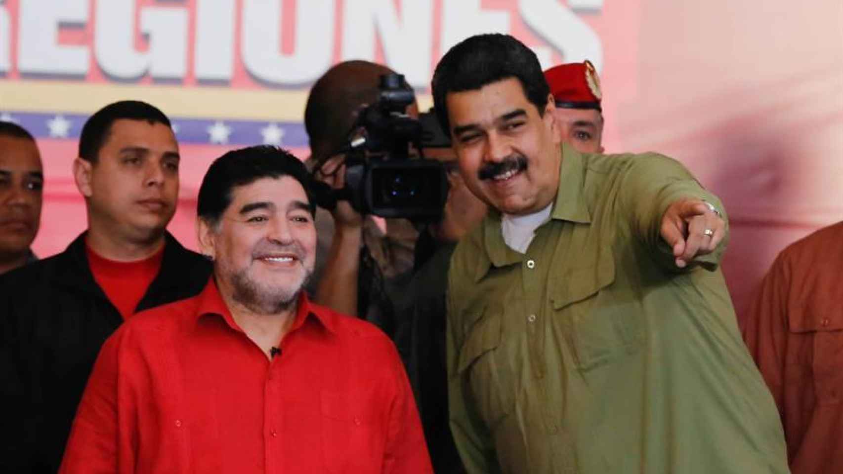 Maradona, junto a Nicolás Maduro en Venezuela.