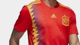 Camiseta republicana de la selección española de fútbol.