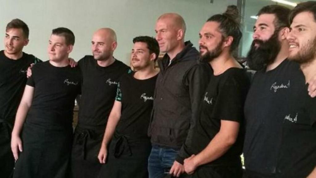 Zidane, en el restaurante Regadera de Córdoba. Foto: Instagram (@regadera.cordoba)