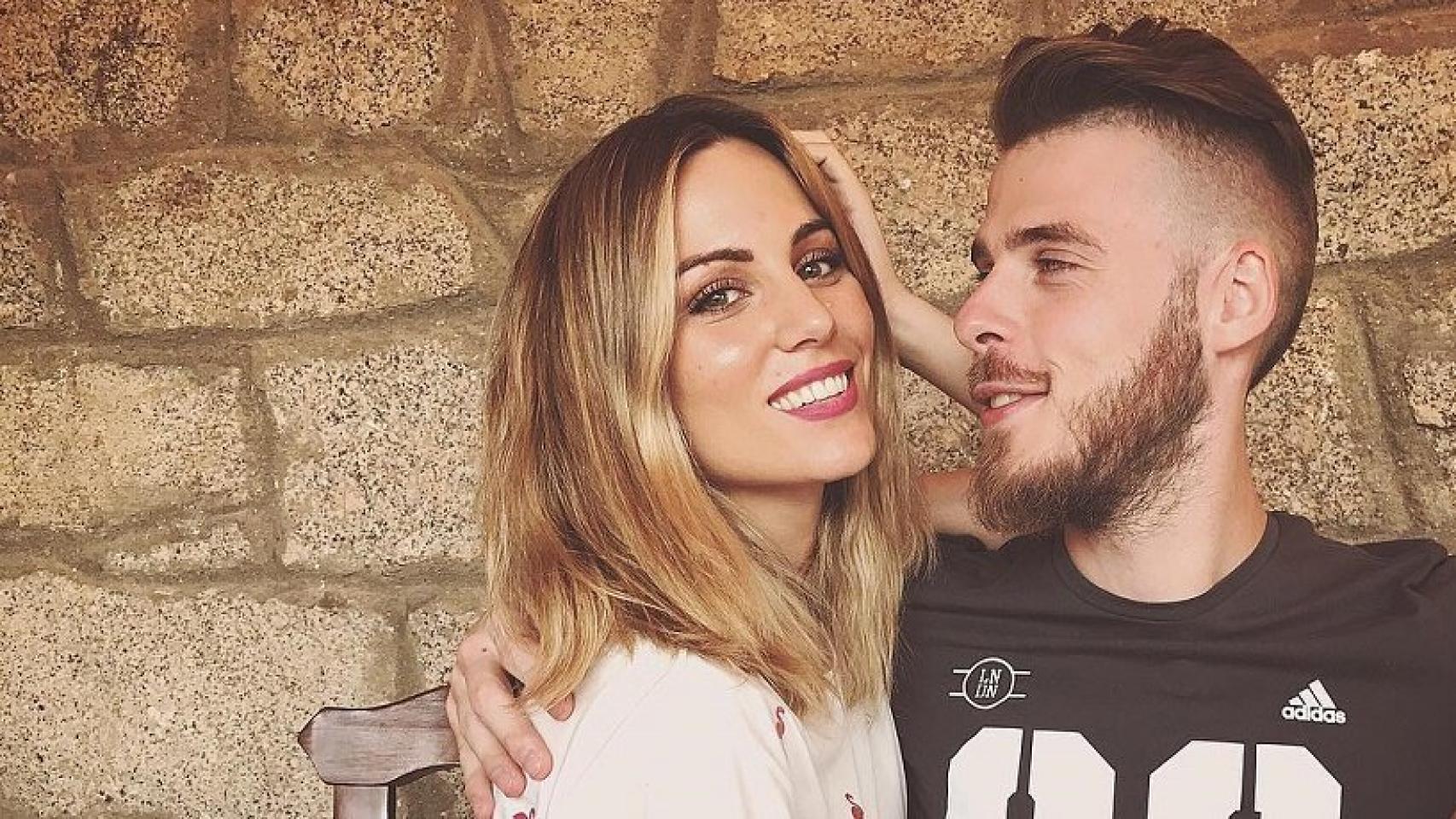 Edurne y David De Gea posan juntos para la cámara