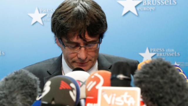 Puigdemont en Bruselas.