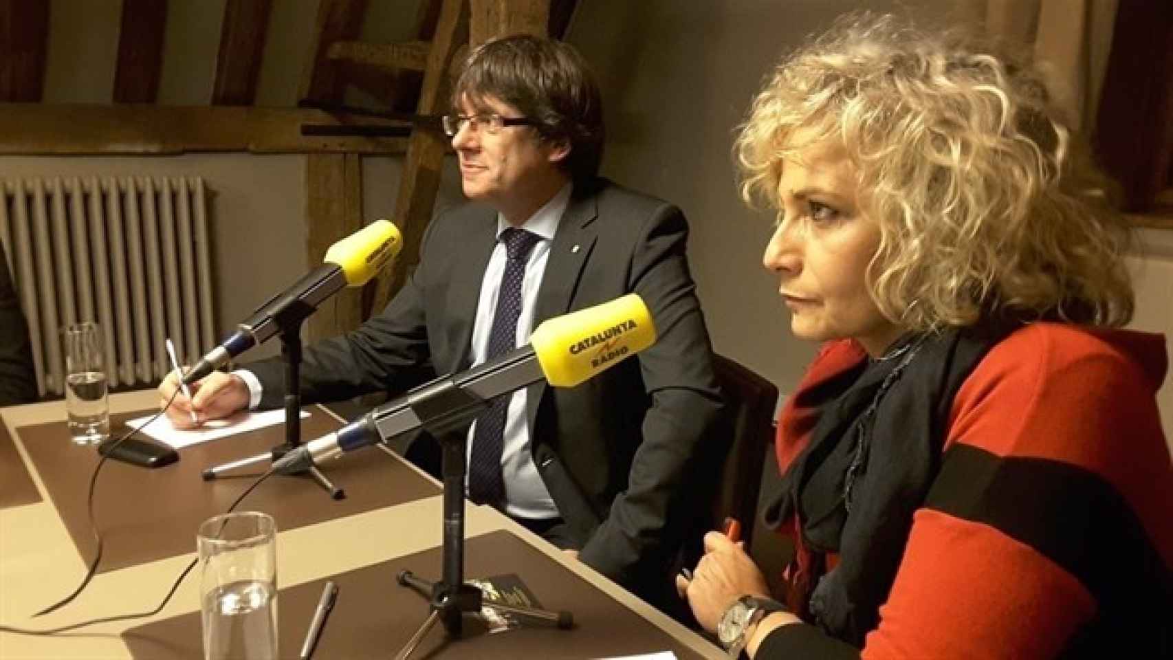 Carles Puigdemont, en la entrevista de 'Catalunya Ràdio'.