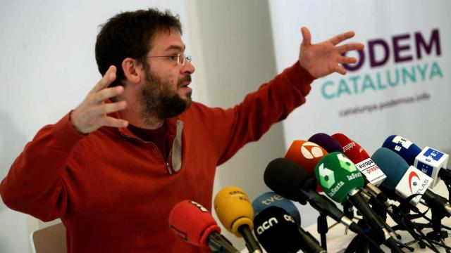 Albano Dante Fachin durante la rueda de prensa en la que anunció su dimisión