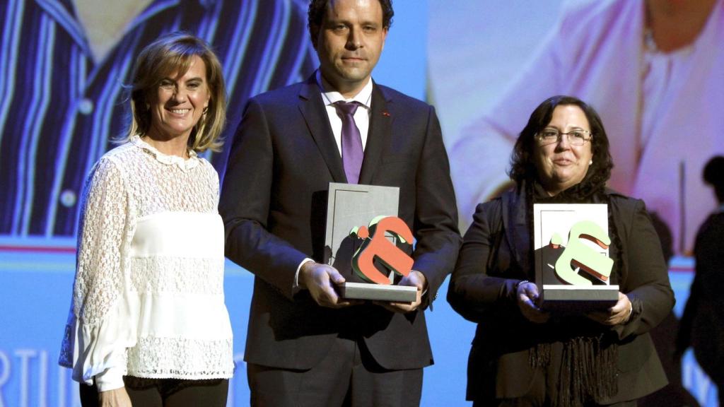 Los periodistas Gema Nierga, Arturo Checa y Chelo Tuya.