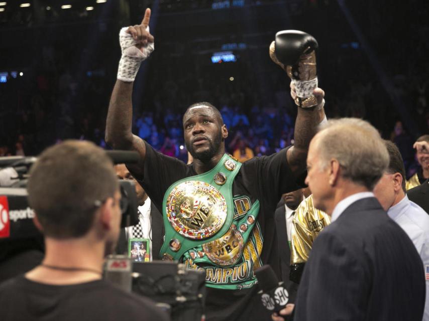 Deontay Wilder, tras su victoria ante Bermane Stiverne.