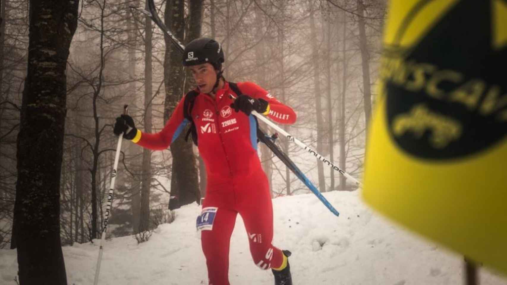 Kilian Jornet en el pasado Mundial de esquí de montaña.