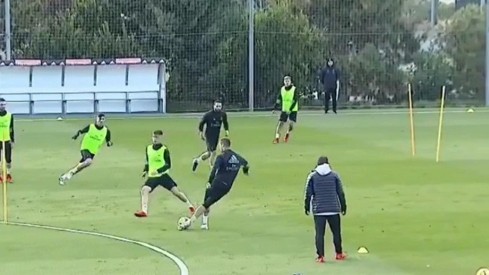 Rabona de Cristiano Ronaldo en el entrenamiento