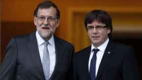 Rajoy y Puigdemont, durante un encuentro en La Moncloa.