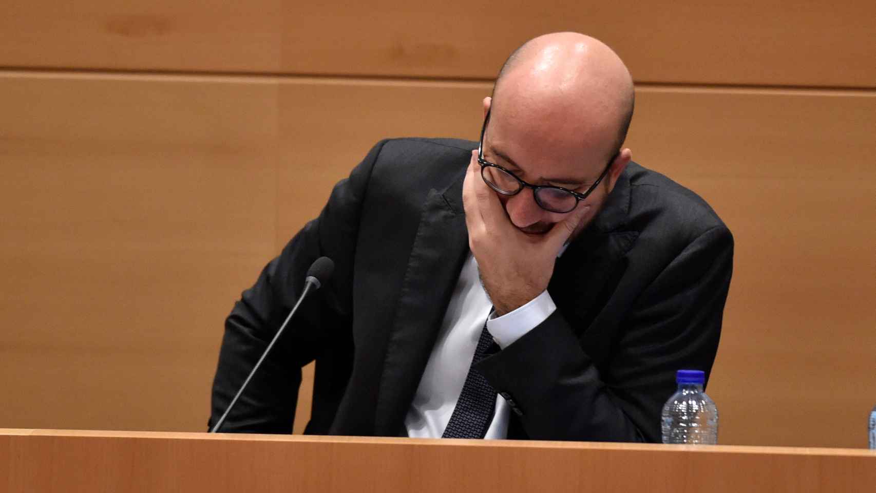 El primer ministro Charles Michel, durante el debate en el parlamento belga sobre Cataluña
