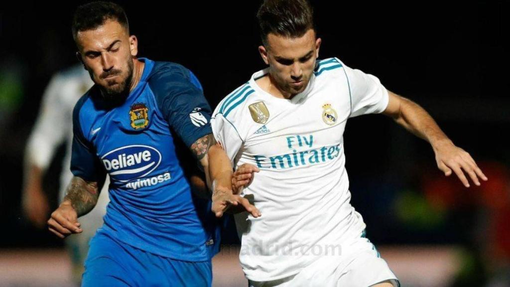 Mayoral, en el Fuenlabrada-Real Madrid