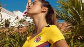 Paulina Vega, con la camiseta de la selección colombiana. Foto. Instagram (@paulinavegadiep)