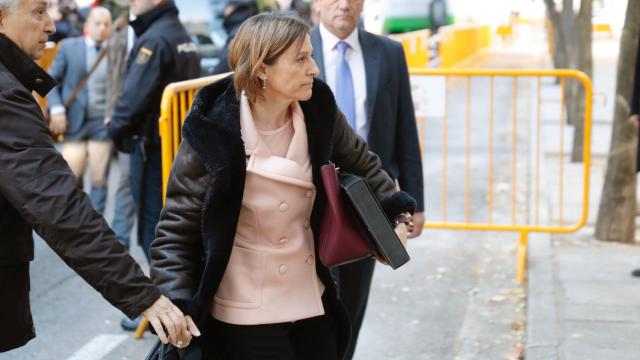 Forcadell a su llegada al Supremo