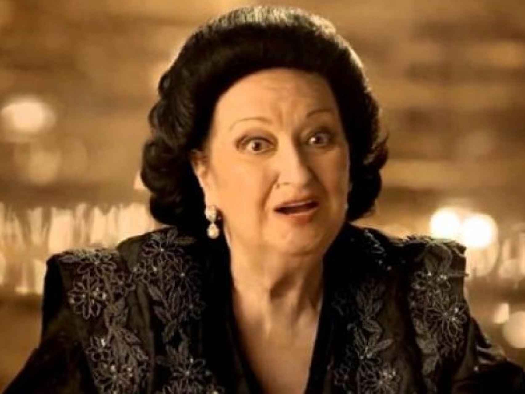 Montserrat Caballè fue la más parodiada en el anuncio de 2013.