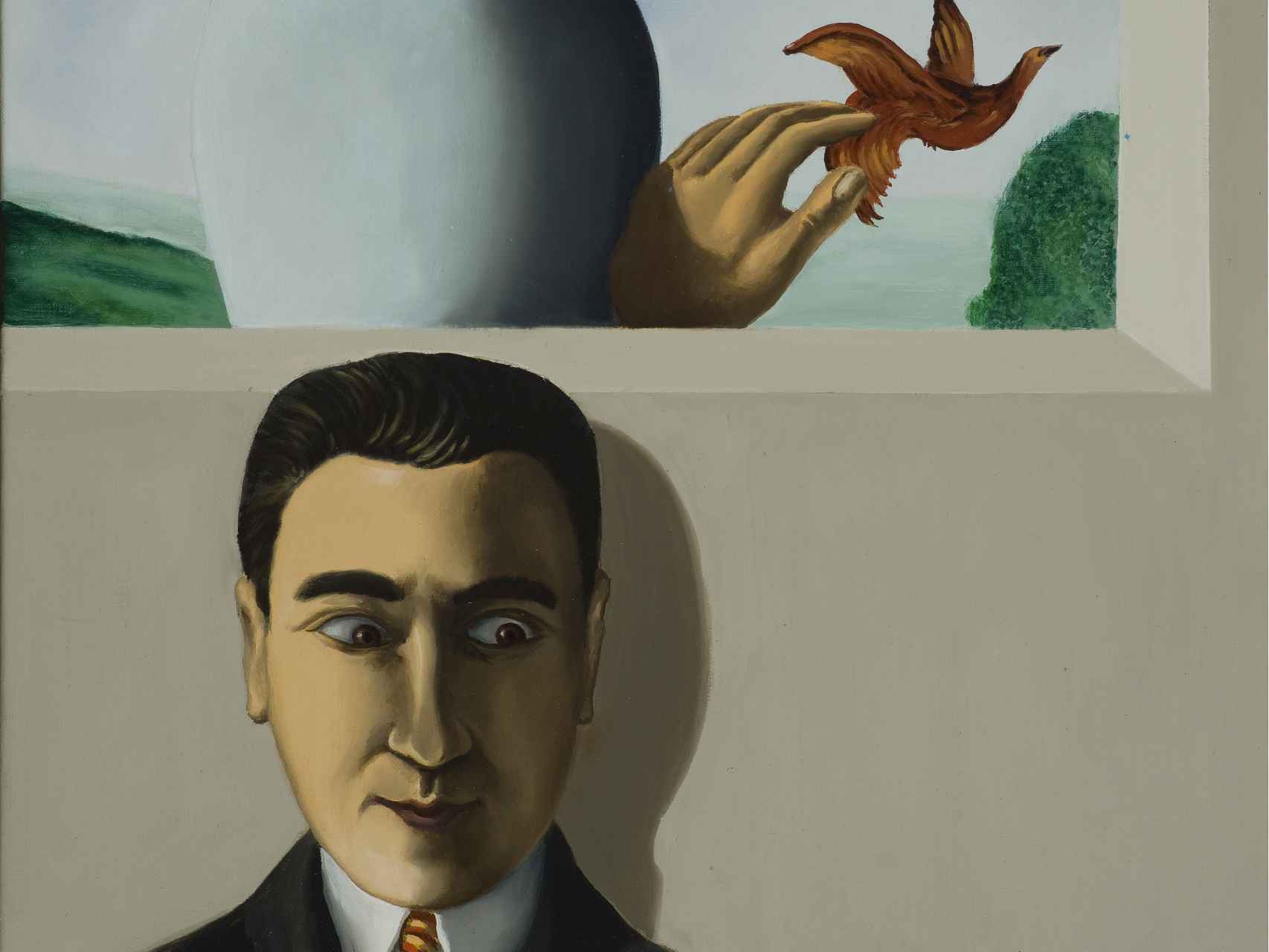 D'après Magritte, Le Bilboquet complaisant, 1928.