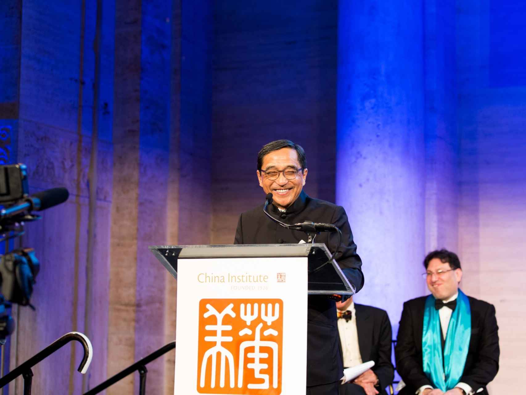 Silas Chou hace una semana en la gala Blue Cloud, en el Instituto Chino de Nueva York.