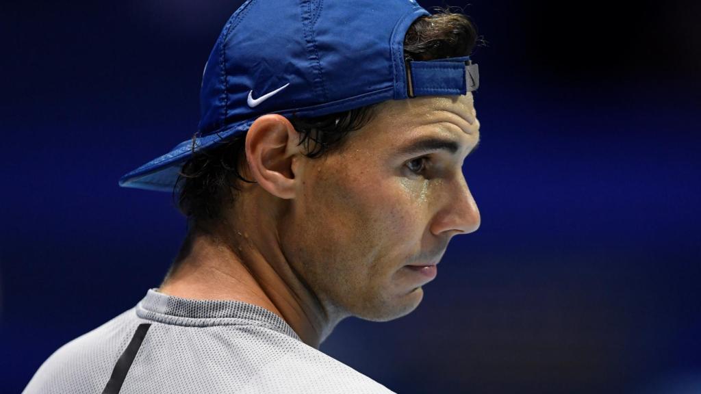 Nadal, en un entrenamiento en Londres.