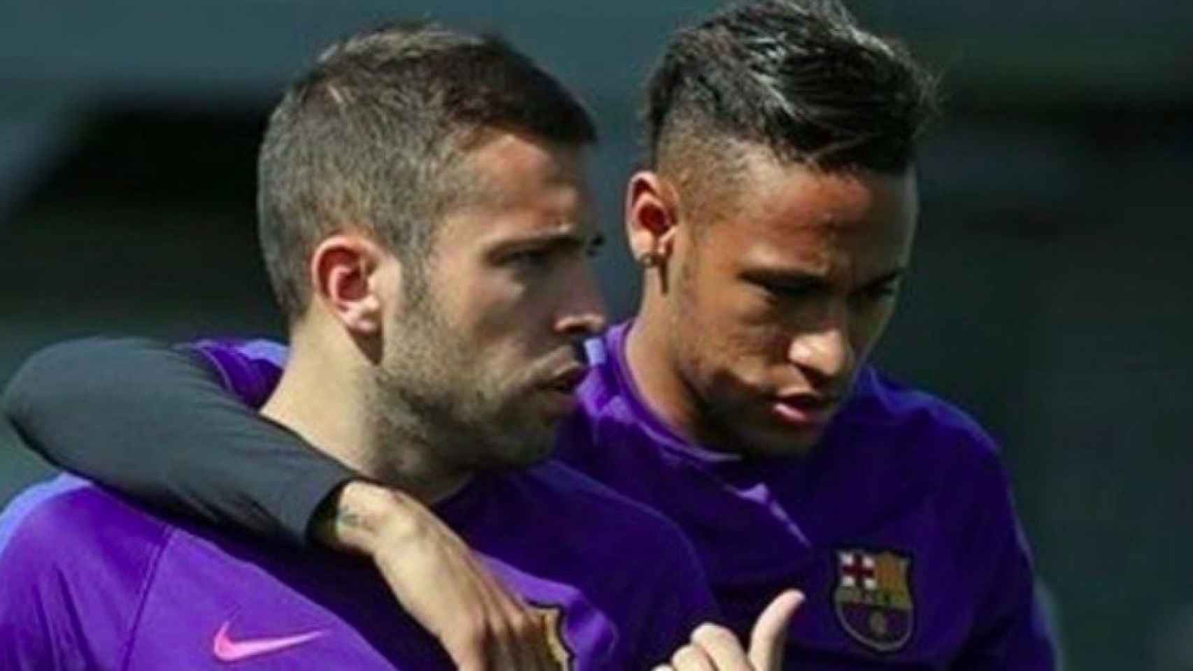 ordi Alba junto a Neymar. foto Instagram (@jordialbaoficial)