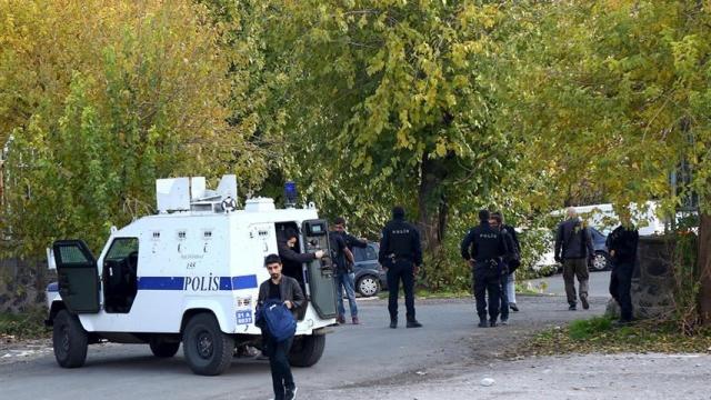 Policía turca en un redada anterior.