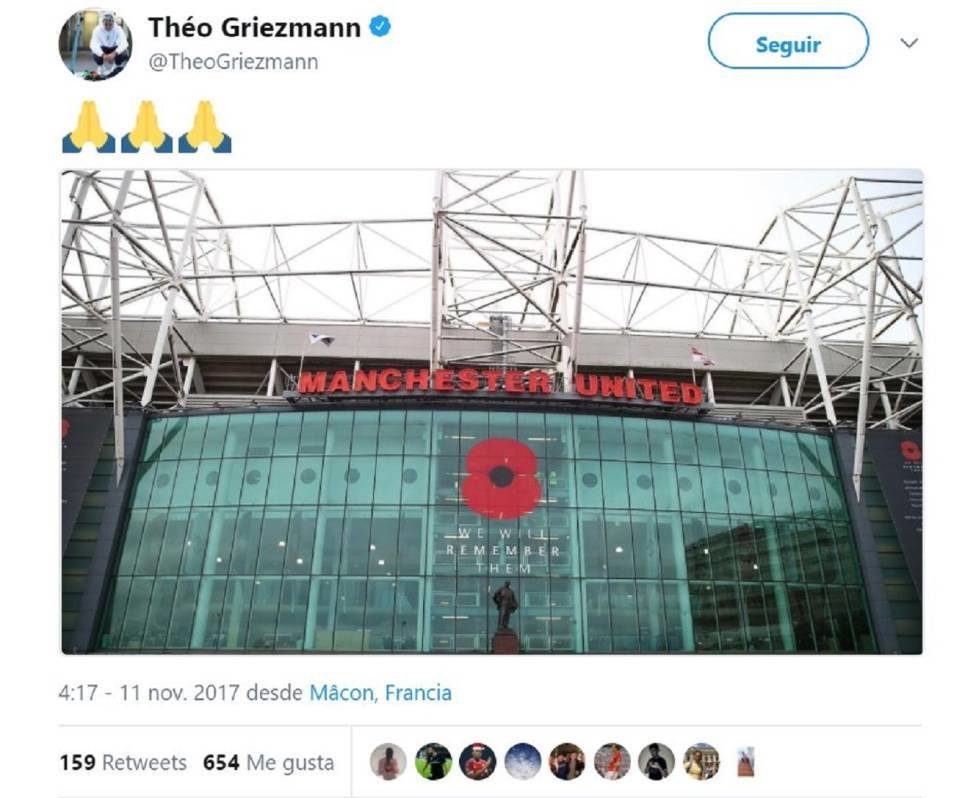 El hermano de Griezmann 'reza' por su fichaje por el United