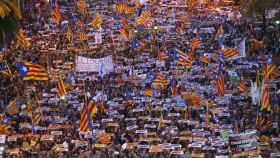Manifestación de este 11 de noviembre en Barcelona.
