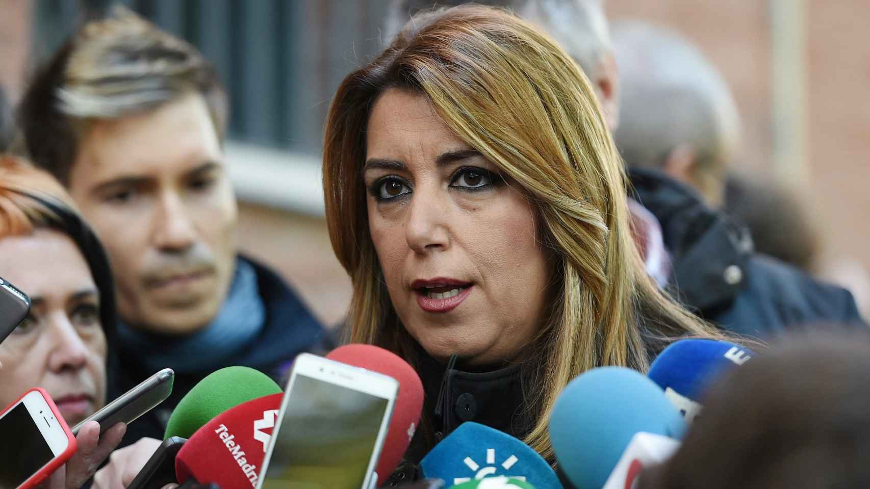 Susana Díaz a su llegada al Comité Federal del PSOE.