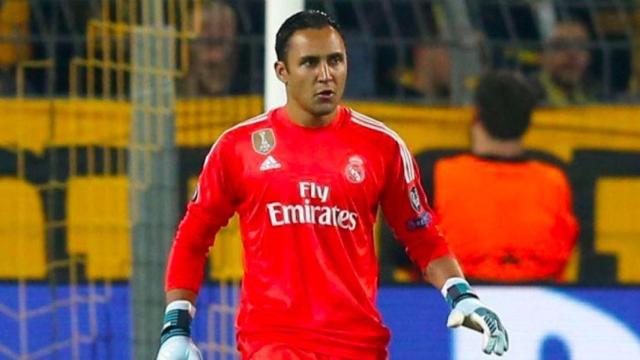 Keylor, ante el Dortmund. Foto Instagram (@KeylorNavas)