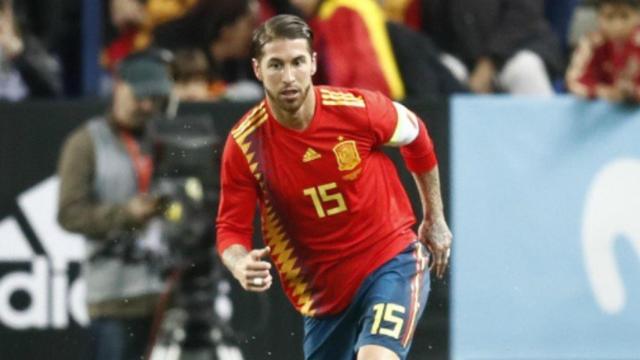 Ramos con la Selección. Foto sefutbol.com