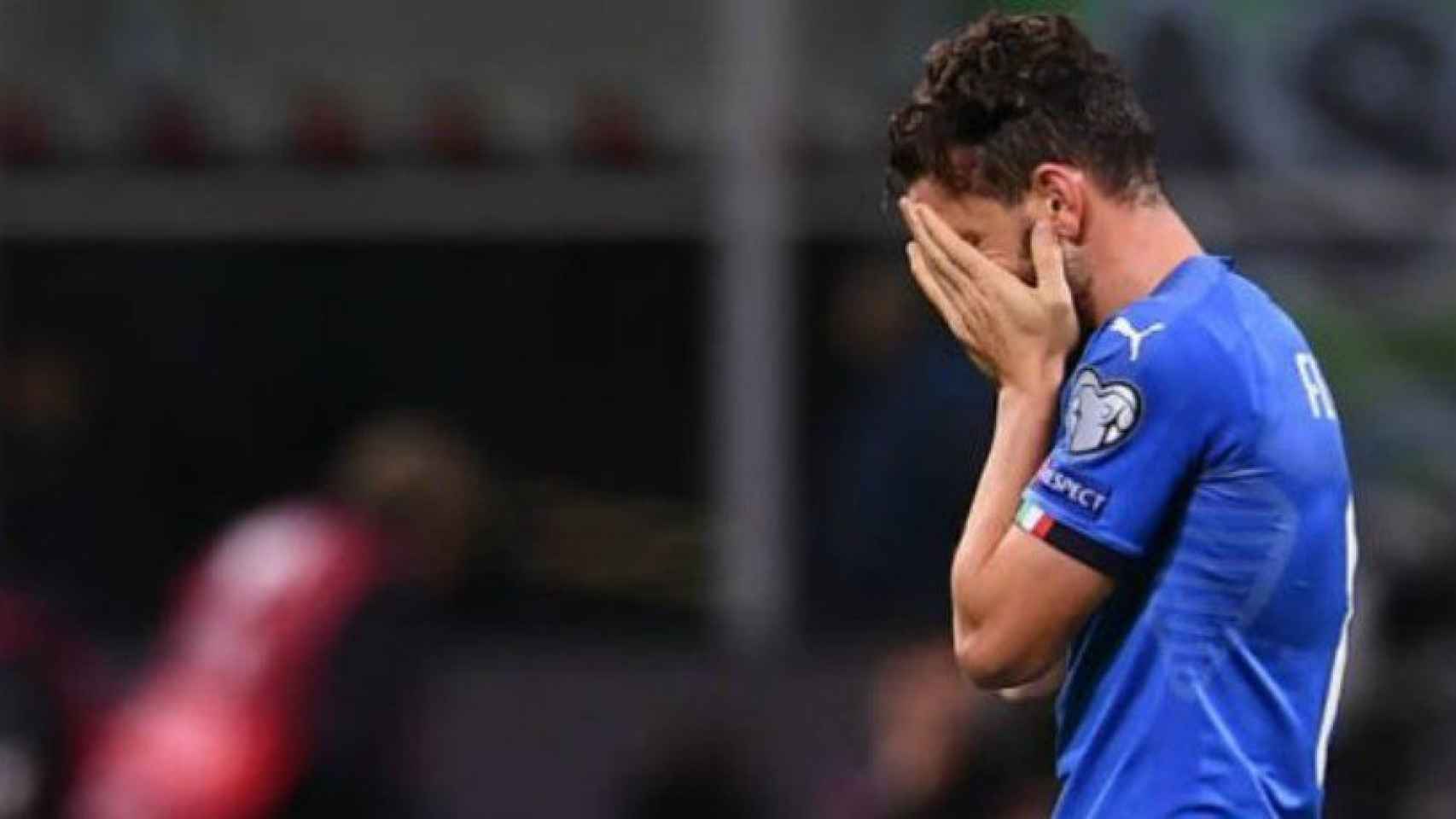 Florenzi se lamenta de la no clasificación de Italia para el Mundial. Foto: Twitter (@chirichampions)