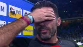 Buffon se emociona tras anunciar que deja la selección italiana. Foto: Twitter (@elchiringuitotv)