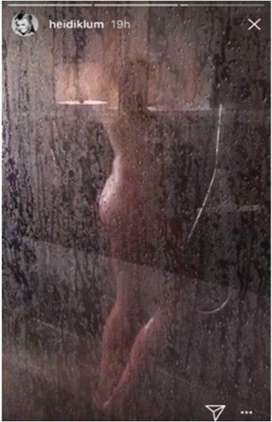 Heidi Klum en la ducha