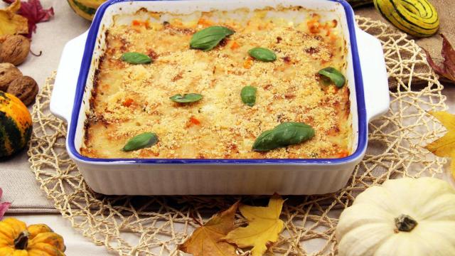 GRATINADO DE CALABAZA CON PARMESANO Y ALBAHACA Portada