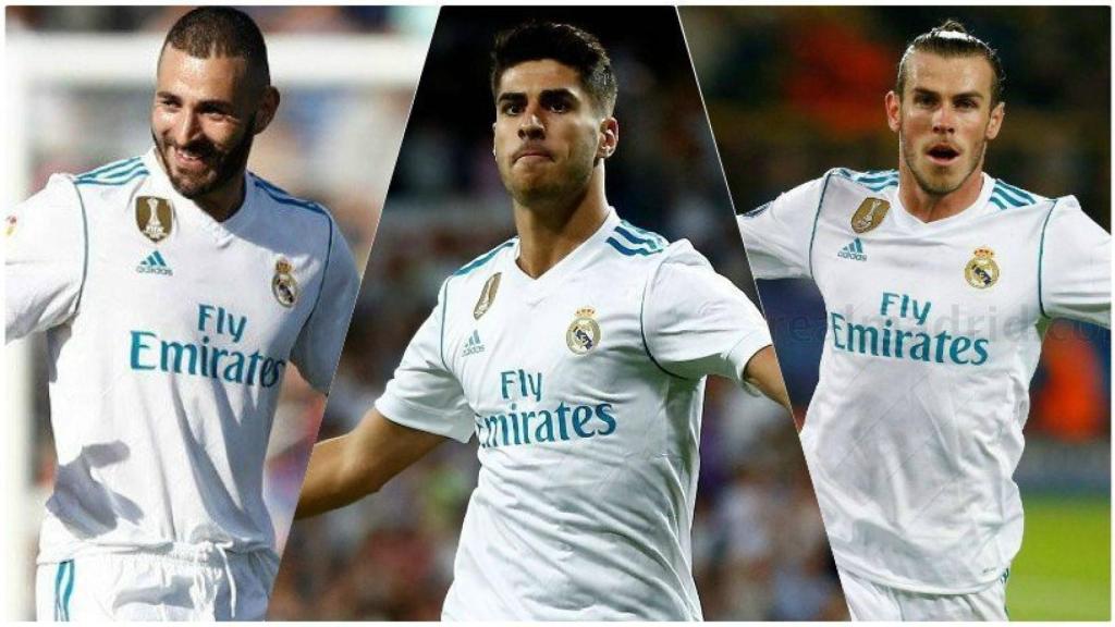 Benzema, Asensio y Bale