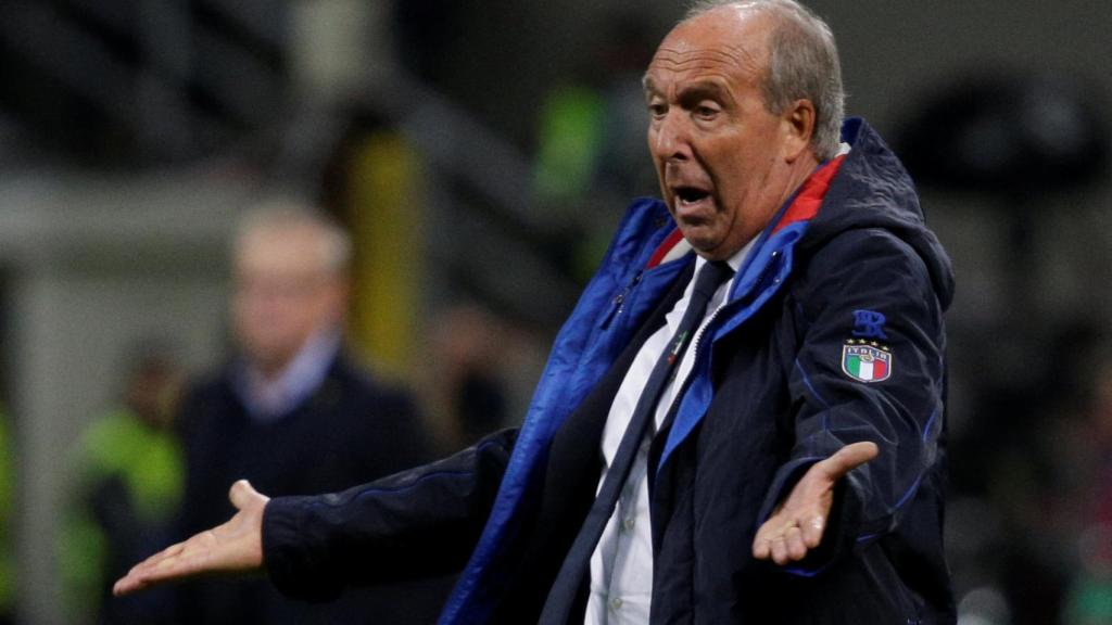 Ventura, en el partido de Italia ante Suecia.