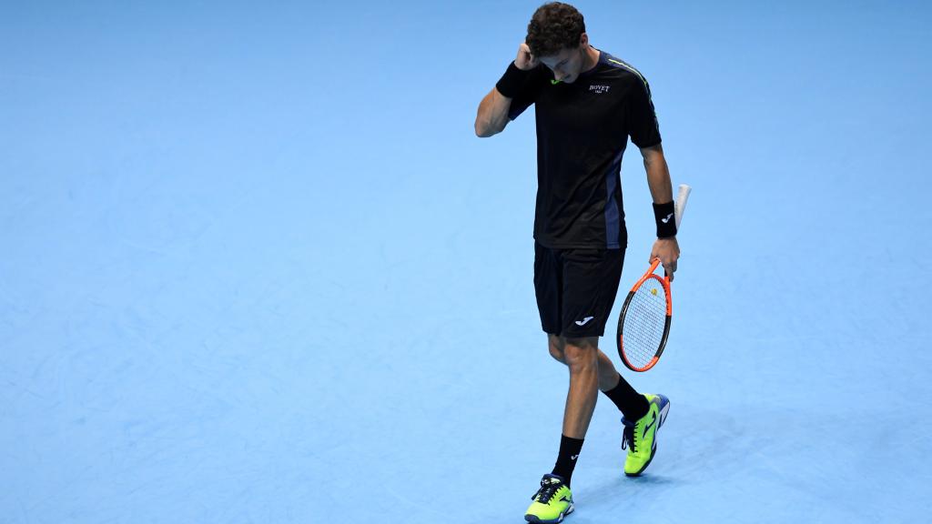 Carreño, en un momento de su partido ante Thiem.