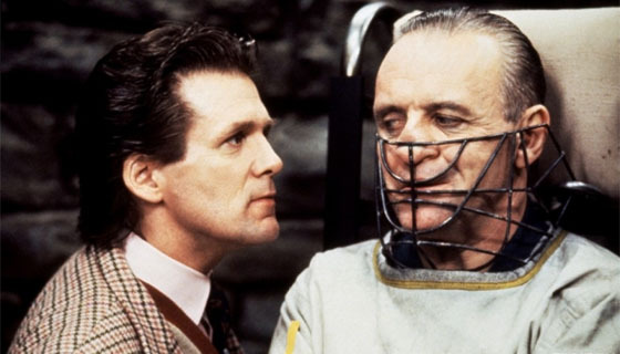 Anthony Hopkins en el papel de Hannibal Lecter en <em>El silencio de los corderos</em>