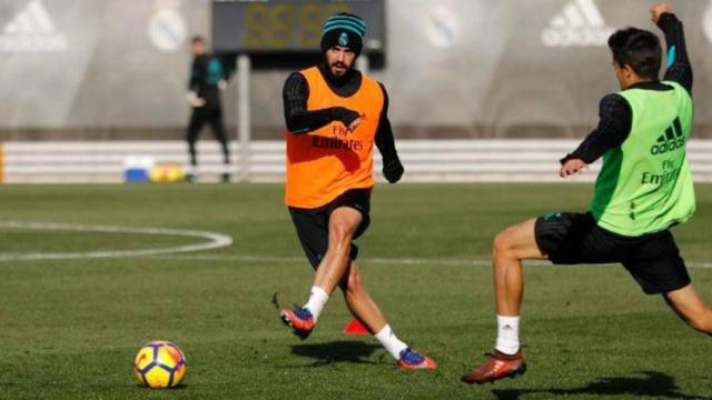 Isco se entrena en Valdebebas