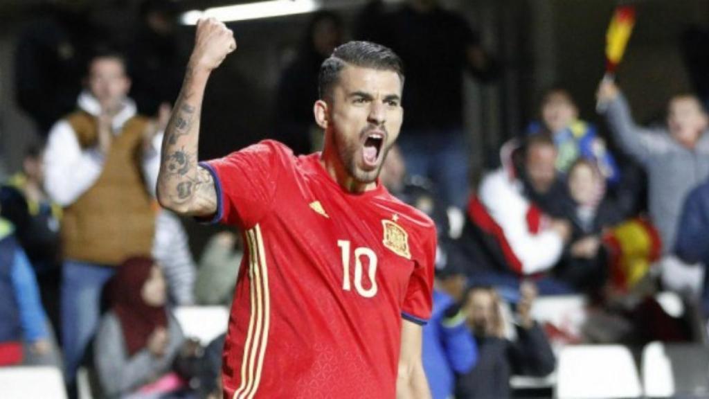 Ceballos celebrando un gol. Foto: sefutbol.com