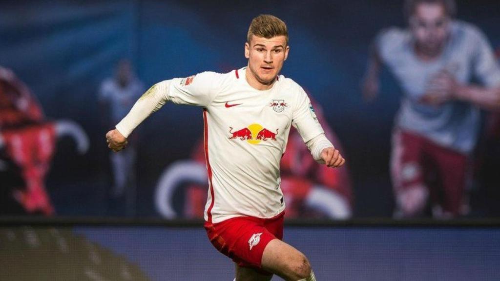 Werner, en un partido con el Leipzig. Foto: DieRotenBullen.com