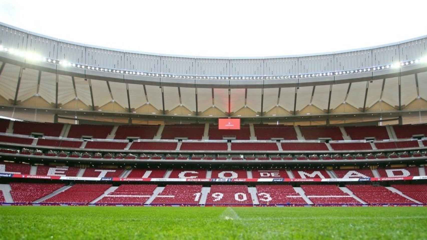 El Wanda Metropolitano desde dentro. Foto: Twitter (@metropolitano).