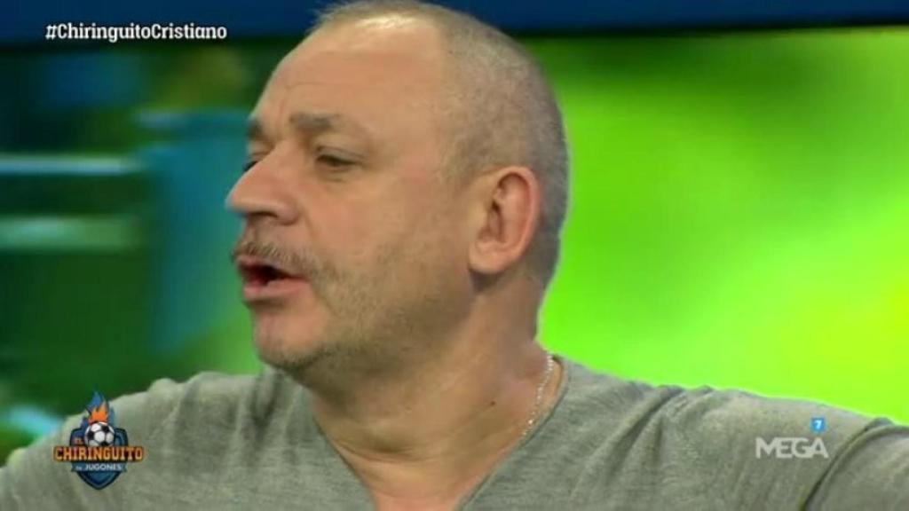 Frédéric Hermel en El Chiringuito. Foto: Twitter (@elchiringuitotv)