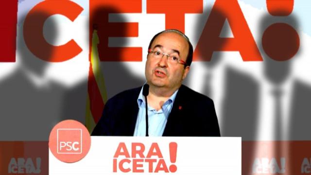 Miquel Iceta, durante su intervención ante el Consell Nacional de los socialistas catalanes.